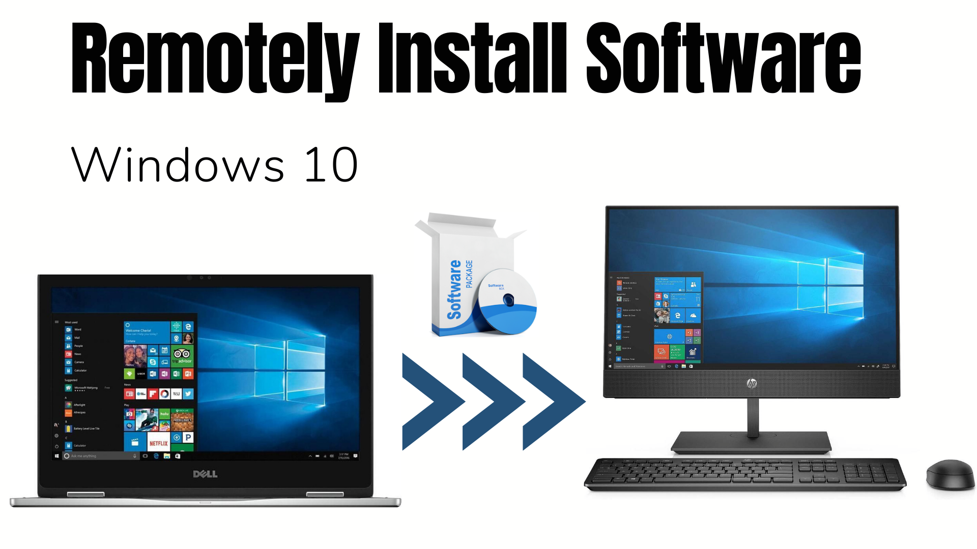 windows 10 install software remotely